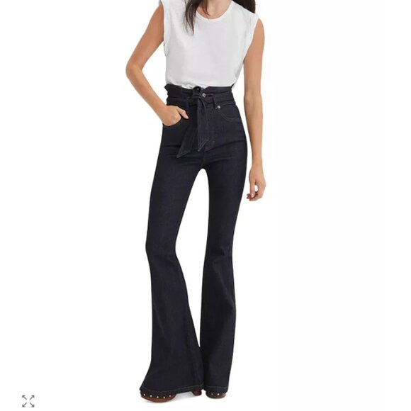 Veronica Beard Denim - Veronica Beard Sheridan Exaggerated Flare Jean in Indigo Size 28